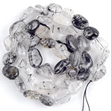 Rutilated Quartz Stone Beads 8-10mm