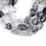 Rutilated Quartz Stone Beads 8-10mm