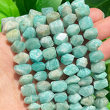 Irregular Amazonite Stone Beads for DIY Jewelry Making