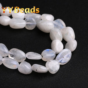 Irregular Moonstone Beads for Jewelry Making DIY