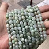 Natural Burma Jade Loose Beads for DIY Jewelry Making