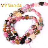 Colorful Tourmaline Stone Beads 15'' Strand 6-8mm