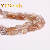 Copper Rutilated Quartz Crystal Beads for Jewelry Making DIY