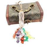 Natural Irregular Crystal Column Pendant Car Hanging Handbag Decoration
