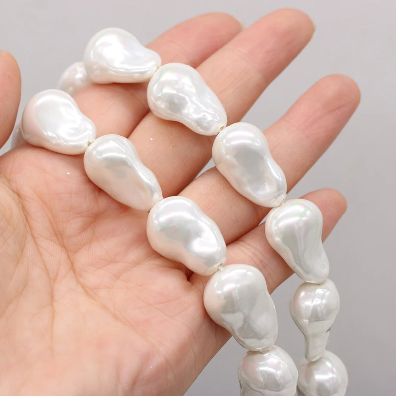 Shell Pearl Baroque Beads for DIY Jewelry Making