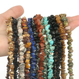 Natural Fluorite Ametyst Garnet Stone Chip Beads 16inch