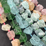 Natural Irregular Raw Stone Rough Lapis Amethyst Citrine Amazonite Beads
