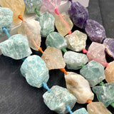 Natural Irregular Raw Stone Rough Lapis Amethyst Citrine Amazonite Beads