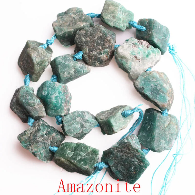 Raw Stone Rough Lapis Amethyst Turquoise Beads 18-28mm