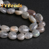 Gray Labradorite Stone Beads for Jewelry Making DIY Bracelets Necklace