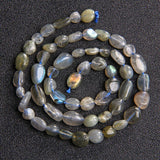 Grey Labradorite Stone Beads 6-8mm for Jewelry Making