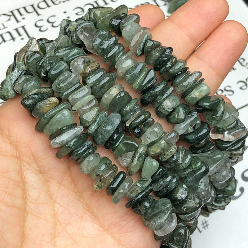 Natural Labradorite Tourmaline Agate Quartz Crystal Stone Bead for DIY Bracelet