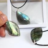 Labradorite Crystal Pendant Necklace Moonstone Sunstone Divination