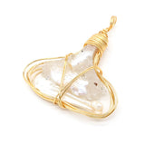 Hand-wound Freshwater Pearl Pendant for Jewelry Making