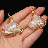 Hand-wound Freshwater Pearl Pendant for Jewelry Making