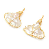 Hand-wound Freshwater Pearl Pendant for Jewelry Making
