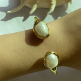 Natural Irregular Pearl Electroplated Bracelet Women's Luxury