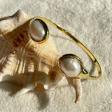 Natural Irregular Pearl Electroplated Bracelet Women's Luxury