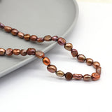 Brown Freshwater Pearl Loose Beads for Jewelry Making DIY Necklace Bracelet