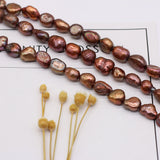 Brown Freshwater Pearl Loose Beads for Jewelry Making DIY Necklace Bracelet