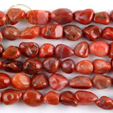 Red Carnelian Stone Beads Freeform Spacer Loose Beads