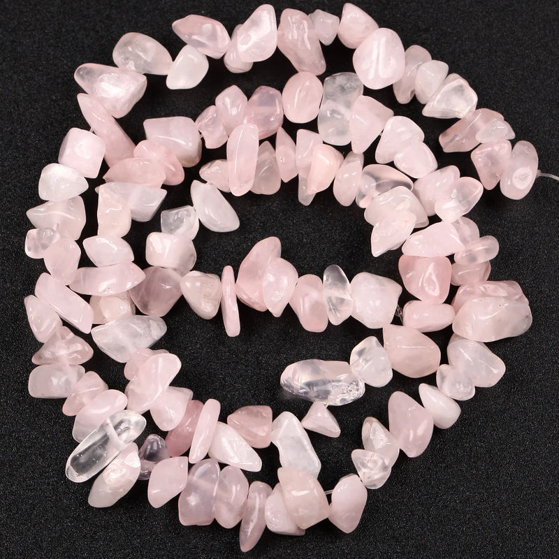 Rose Quartz Stone Round Beads for Jewelry Making DIY 15''