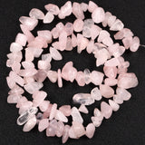 Rose Quartz Stone Round Beads for Jewelry Making DIY 15''