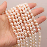 Natural Round Drop-shaped Pearl Loose Shell Pearl Beads DIY Jewelry Gift