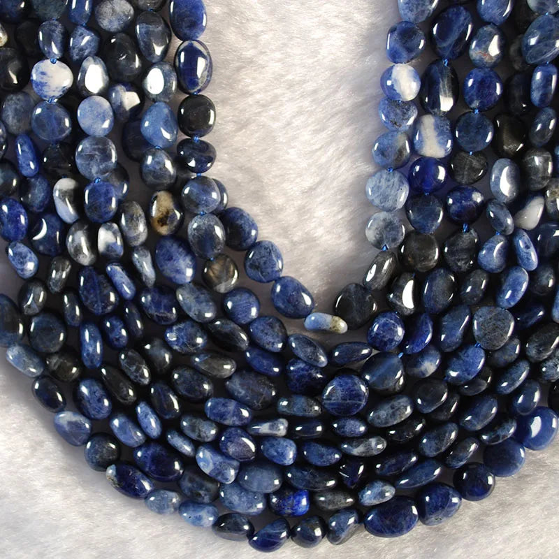 Natural Irregular Sodalite Beads for Jewelry Making DIY Bracelet