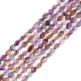 Irregular Tanzanite Purple Quartz Rutilated Carnelian Beads 6*8mm