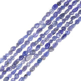 Irregular Tanzanite Purple Quartz Rutilated Carnelian Beads 6*8mm