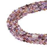 Irregular Tanzanite Purple Quartz Rutilated Carnelian Beads 6*8mm