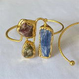 Irregular Tourmaline Crystal Bracelet Women's Jewelry