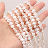 Natural Flat Round Pearl Shell Beads for DIY Jewelry