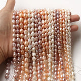 Natural Freshwater Pearl Loose Spacers Beads Charms Jewelry Making