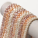 Natural Freshwater Pearl Loose Spacers Beads Charms Jewelry Making