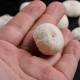 Hand-carved Dragon Head Bagel Pendant Necklace