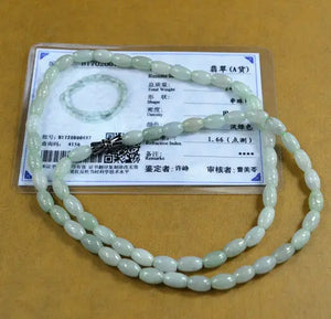 JADE JADEITE Necklace Beads Necklace Bride jewelry Amulet light green Green