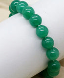12mm JADE Jadeite Round Gemstone Beads Bangle Bracelet