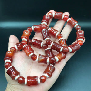 Natural Jade Bamboo Bracelet Bangle Men Women Healing Gemstone