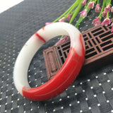 Natural Jade Bangle Bracelet Hand-Carved Fine Jewellery Charm Accessories