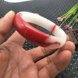 Natural Jade Bangle Bracelet Hand-Carved Fine Jewellery Charm Accessories