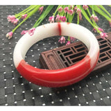 Natural Jade Bangle Bracelet Hand-Carved Fine Jewellery Charm Accessories