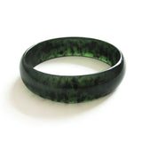 Natural Dark Green Jade Bangles Women's Bracelets