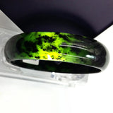 Natural Dark Green Jade Bangles Women's Bracelets