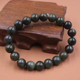 Jade Bead Bracelet Green 10mm 16-17cmL