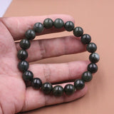 Jade Bead Bracelet Green 10mm 16-17cmL