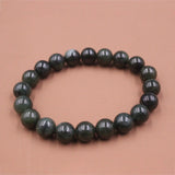 Jade Bead Bracelet Green 10mm 16-17cmL