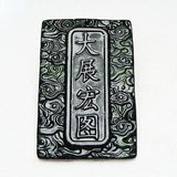 Jade Green Eagle Pendant Necklace Chinese Carved Charm Jewelry