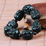 Natural Jade Beaded Buddha Bracelet for Men Women